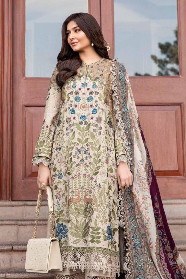 Maria B Hooram Lawn & Chiffon 3PC - Image 6