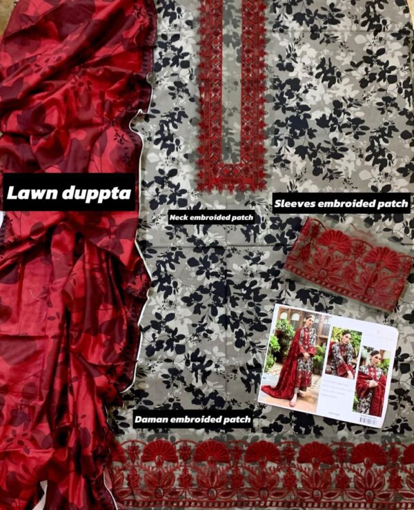 Women Unstitched Lawn Collection - Image 4