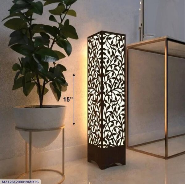 Large Size Wooden Side Table Lamp - Image 2