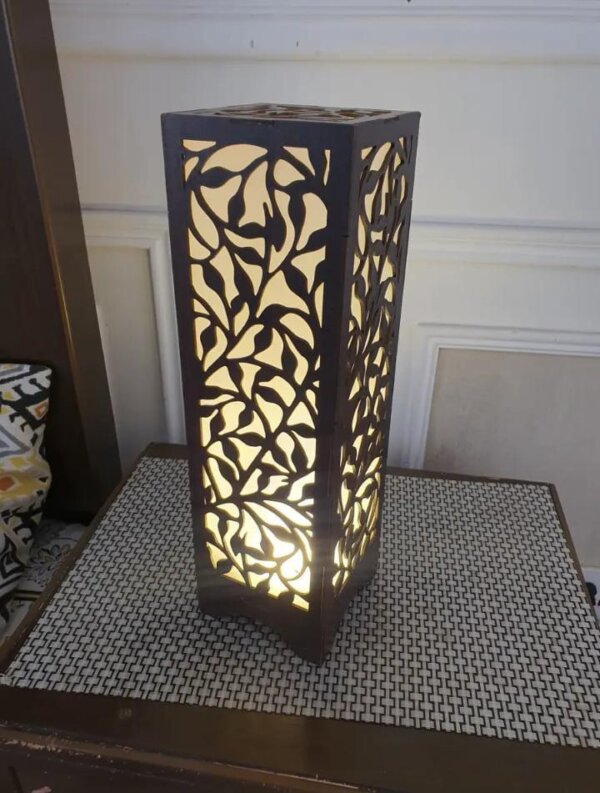 Large Size Wooden Side Table Lamp - Image 4