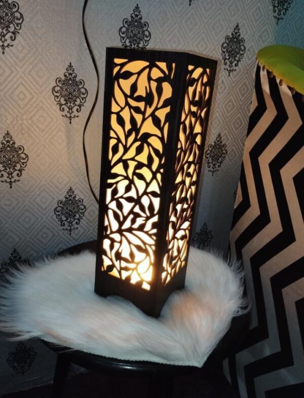 Large Size Wooden Side Table Lamp - Image 5