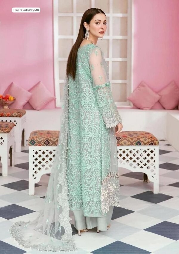 Plain back with cutwork embroidered border