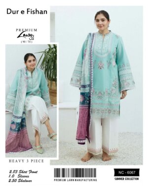 Zara Shahjahan 6067 embroidered lawn front