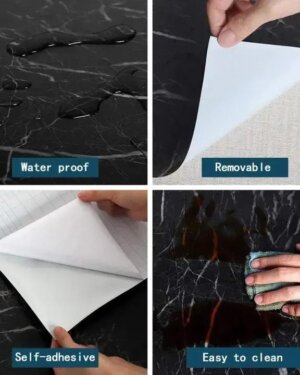 DIY Design Wall Marble Sheet - 1 Pc Self-Adhesive Decorative Decor
