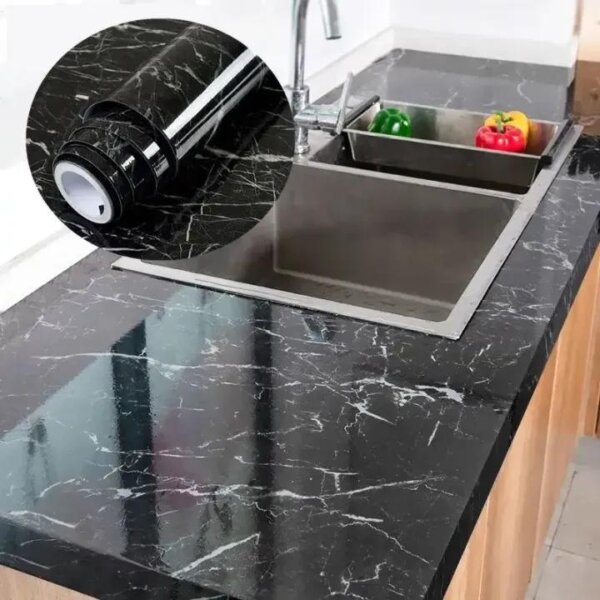 DIY Design Wall Marble Sheet - 1 Pc Self-Adhesive Decorative Decor - Image 4