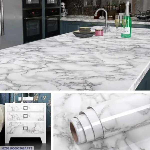 DIY Design Wall Marble Sheet - 1 Pc Self-Adhesive Decor