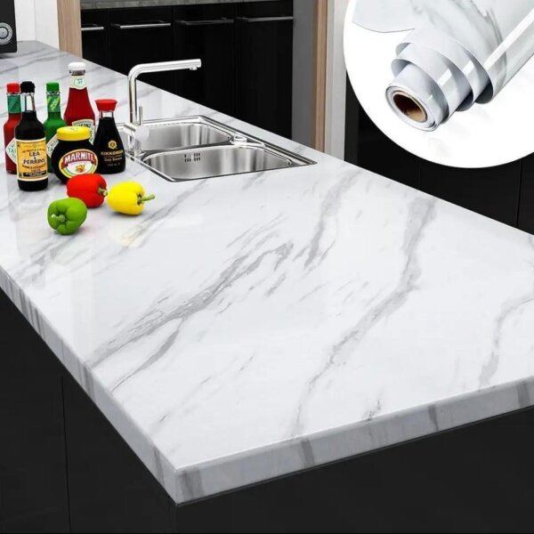 DIY Design Wall Marble Sheet - 1 Pc Self-Adhesive Decor - Image 6