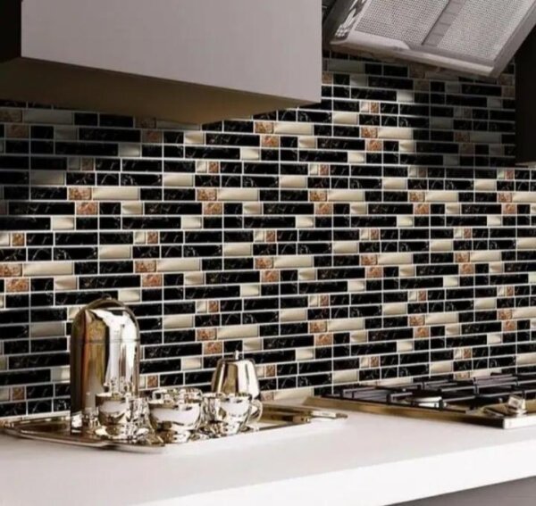 100 Pcs Self Adhesive Wall Tile Sticker