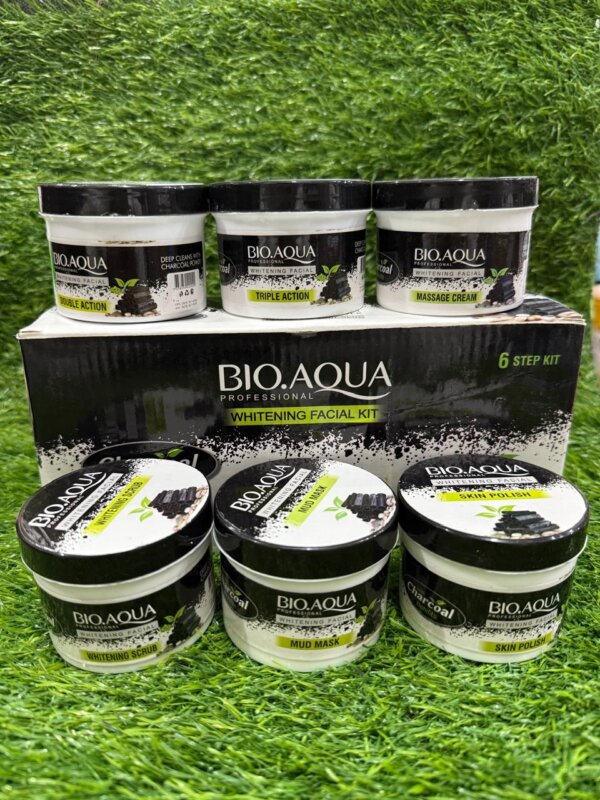 Bioaqua Whitening Facial Kit – 6-Step Skin Brightening & Deep Cleansing Facial