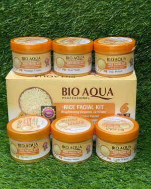 Bioaqua Rice Facial Kit – 6-Step Brightening & Deep Cleansing Skin Treatment
