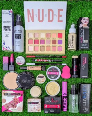 Eid Mega Makeup Deal – 16-in-1 Huda Beauty, Miss Rose & Pro Makeup Combo | First Check, Then Pay