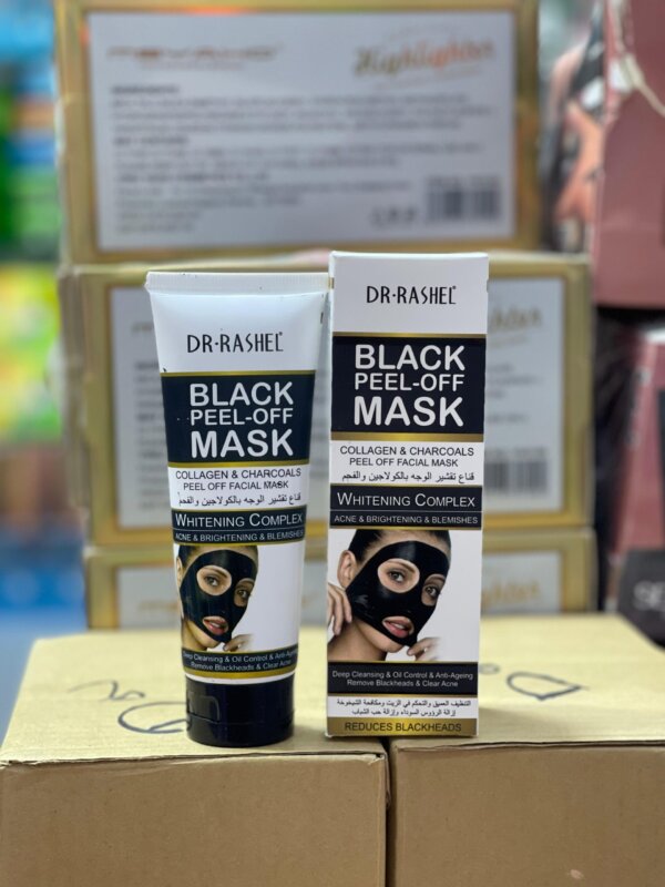 Dr. Rashel Black Peel-Off Face Mask – Whitening Complex | Deep Clean & Skin Brightening