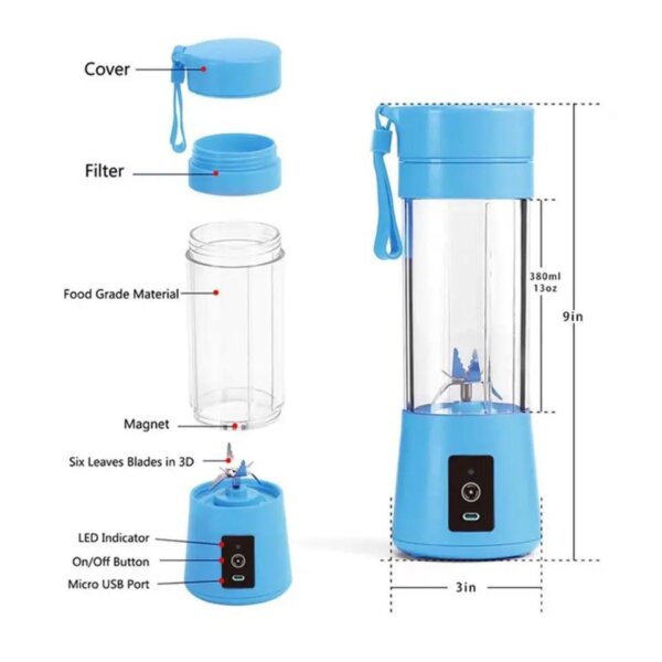 Portable USB Mini Electric Juicer Mixer - Image 2