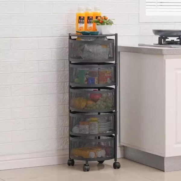 5 Layered Rotatable Fruit Basket - Image 2