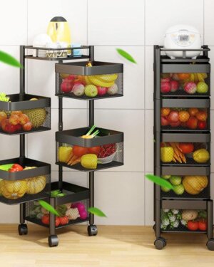 5 Layered Rotatable Fruit Basket