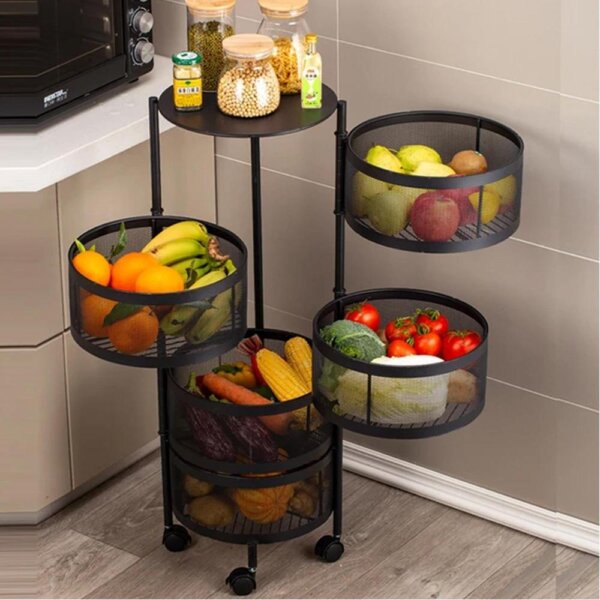 5 Layered Rotatable Fruit Basket - Image 5