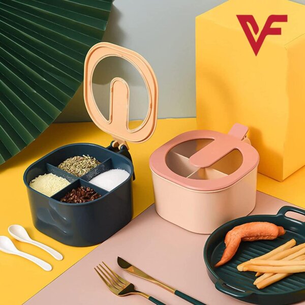 : 5 Pcs Random Color Spice Box Set with Spoons - Image 5