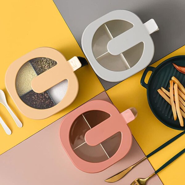 : 5 Pcs Random Color Spice Box Set with Spoons - Image 4