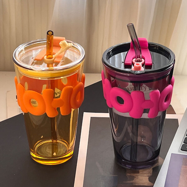 New Creative Ins Style Alphabet Cup Double Drink Gift Glass Accompanying Gift Cup Making Logo Portable Water Cup - Image 5