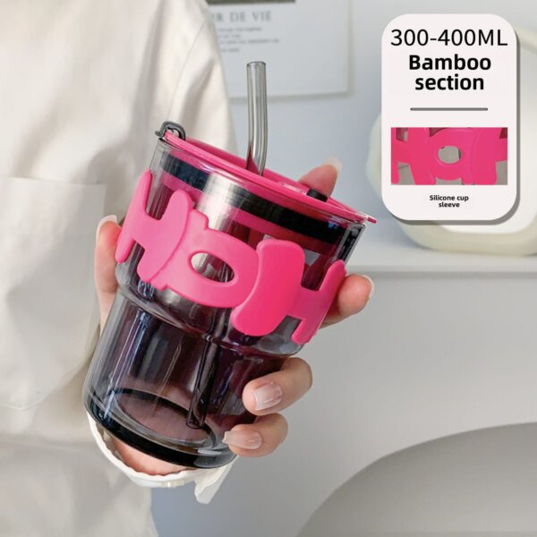 New Creative Ins Style Alphabet Cup Double Drink Gift Glass Accompanying Gift Cup Making Logo Portable Water Cup - Image 7