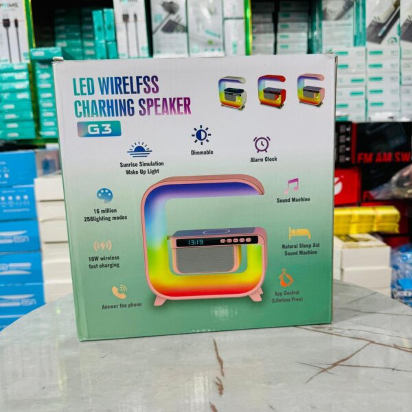 LED Wireless Speaker& Wireless Charger For Mobile - Image 4