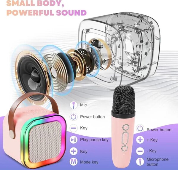 2 Pcs Portable LED Wireless Speakers - Image 4