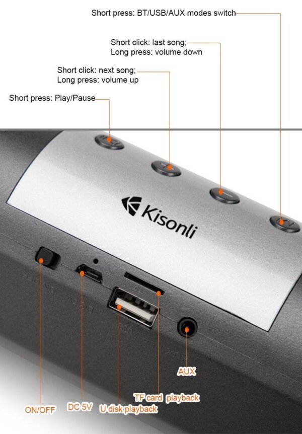 Bluetooth Speaker with Woofer - Image 3