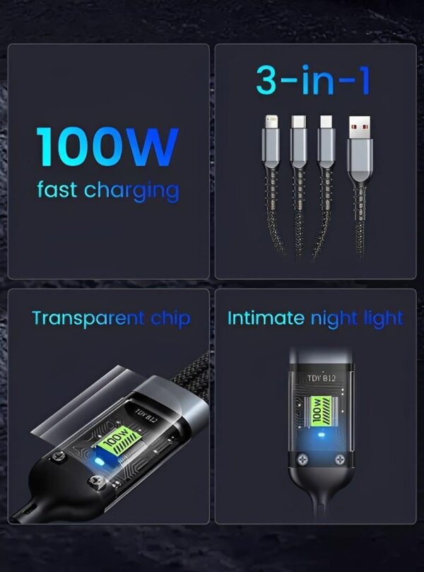 3 in 1 Charging Cable - Image 2