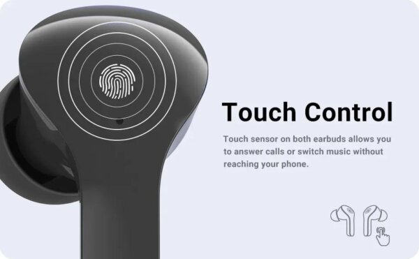 Black Noise-Cancelling Earbuds - Image 3