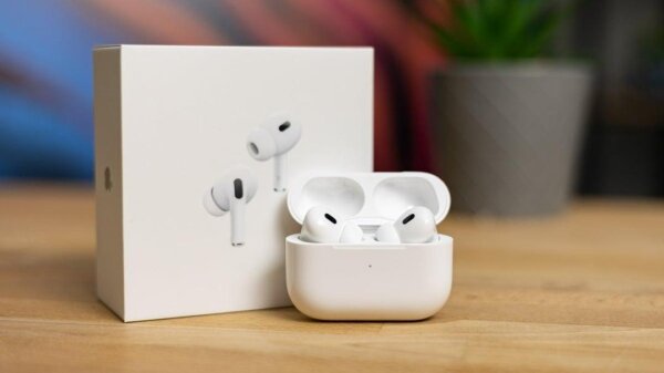 White Airpods with Long-Lasting Battery