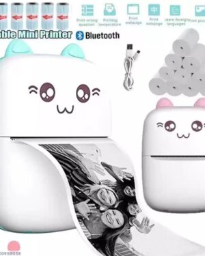 Charming Pink & White Mini Printer