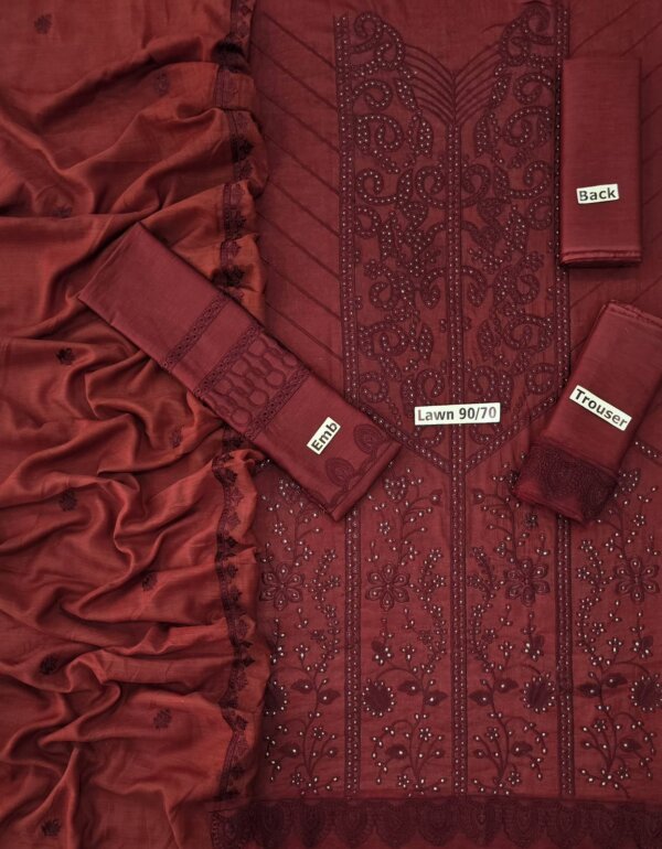 Women's Unstitched Summer Lawn Collection - Image 3
