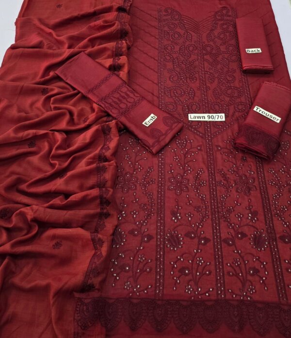 Women's Unstitched Summer Lawn Collection - Image 4