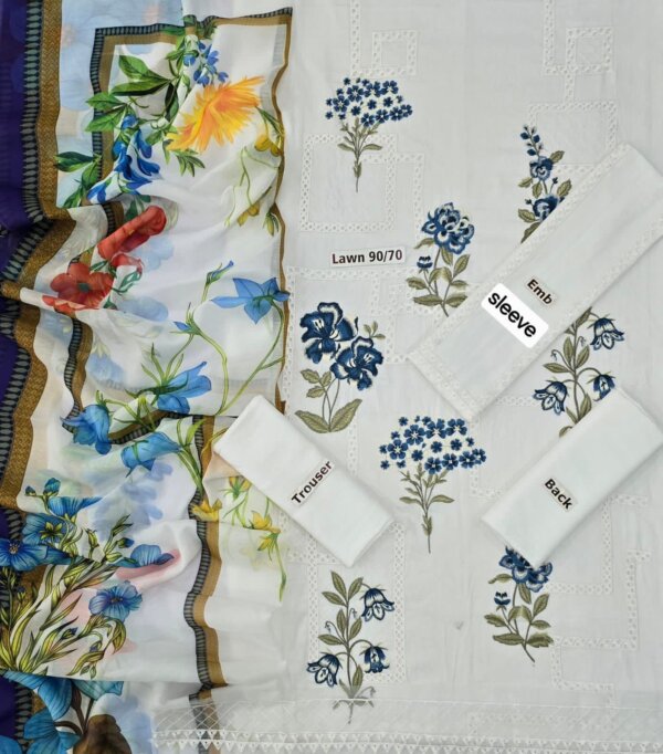 Women's Unstitched Lawn Collection - Image 4